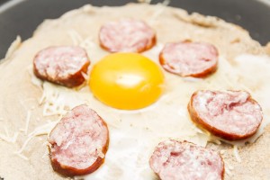 crepe saucisse oeuf